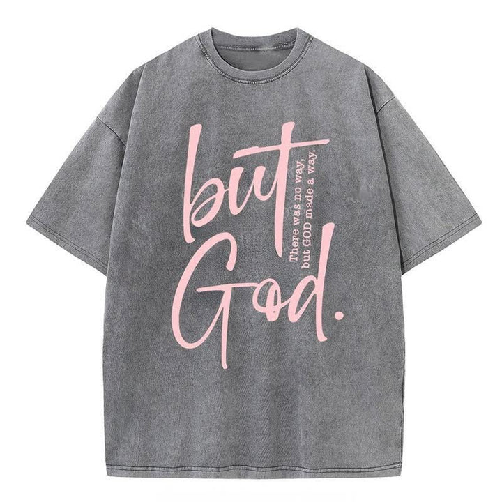 Christianartworkshop "But God" Washed T-Shirt