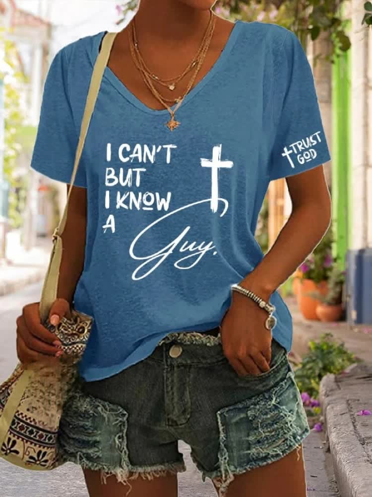 Christianartworkshop  I Can't But I Know A Guy V-neck T-Shirt