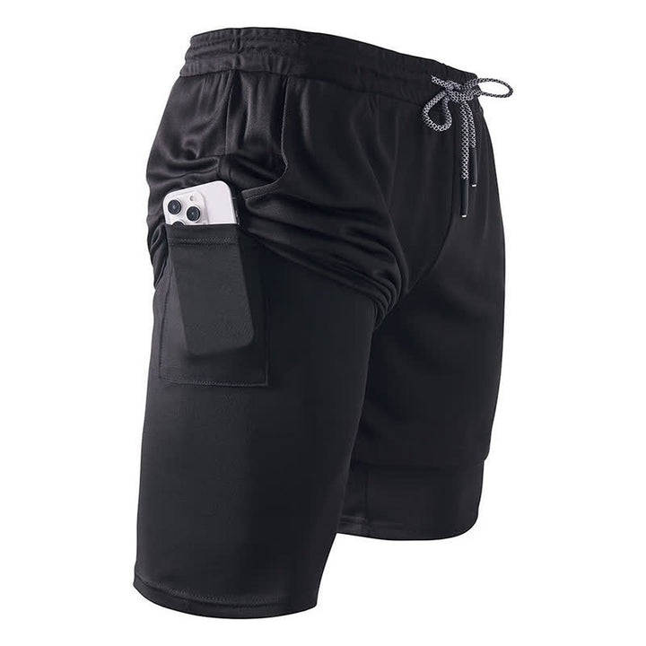 Christianartworkshop Dove and Cross Black Athletic Shorts