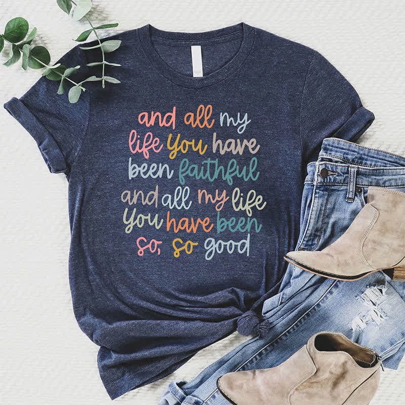 Christianartworkshop Faith's Glow: Vibrant Message T-Shirt