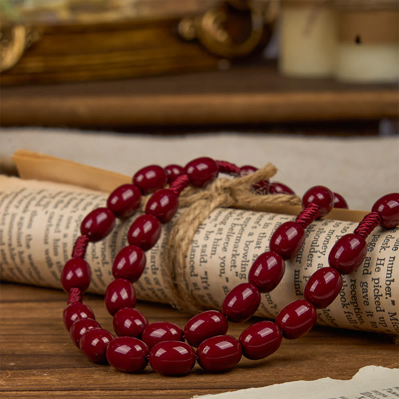 FREE Today: St. Benedict & Crucifix of 8*10mm Oval Bead Rosary - Three Timeless Colors