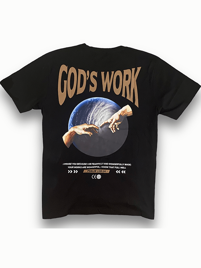 Christianartworkshop God's work.Psalm 139:14 Unisex Cotton T-Shirt