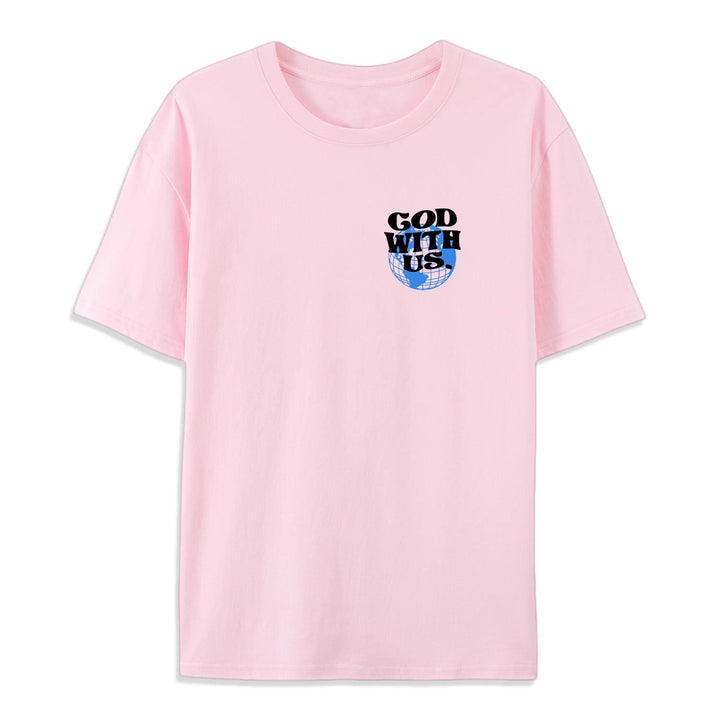 Christianartworkshop God With Us Cotton T-Shirt - image 15