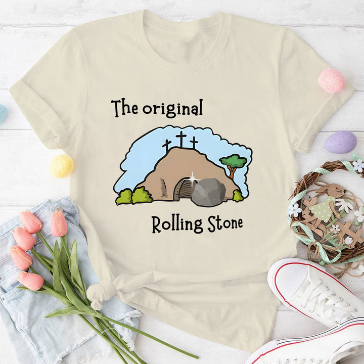 Christianartworkshop The Original Rolling Stone Christian T-Shirt - Beige - 2XL - image 3