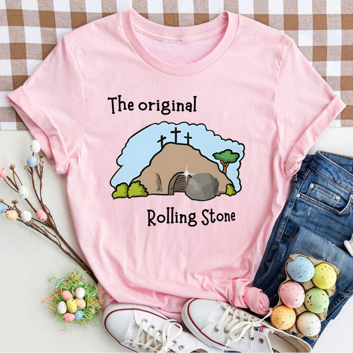 Christianartworkshop The Original Rolling Stone Christian T-Shirt - Pink - 2XL - image 7