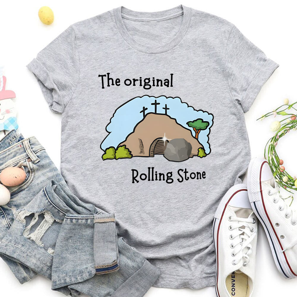 Christianartworkshop The Original Rolling Stone Christian T-Shirt - Grey - 2XL - image 5
