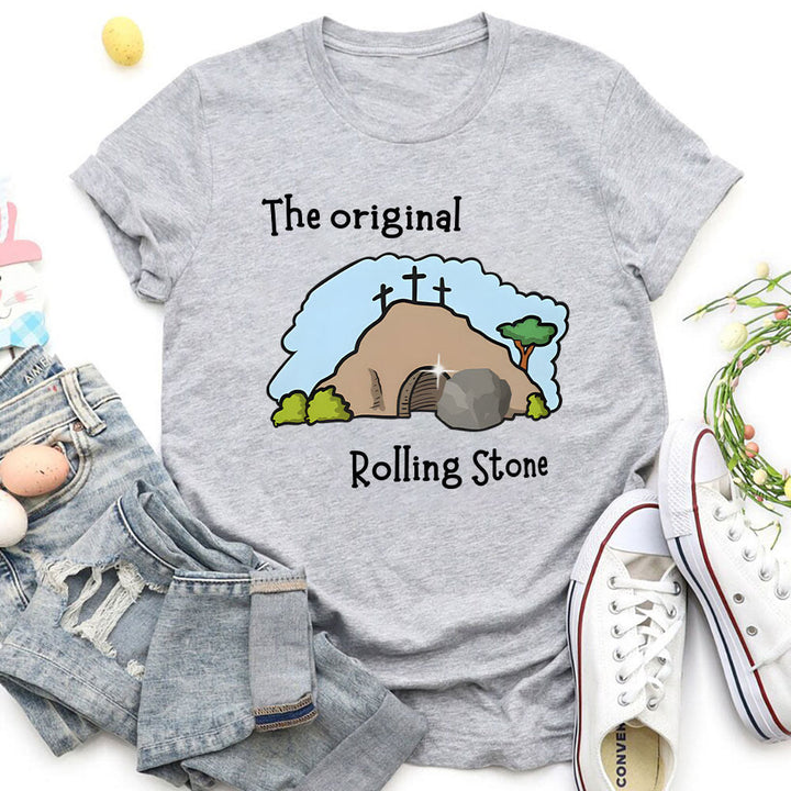 Christianartworkshop The Original Rolling Stone Christian T-Shirt - Grey - 2XL - image 5