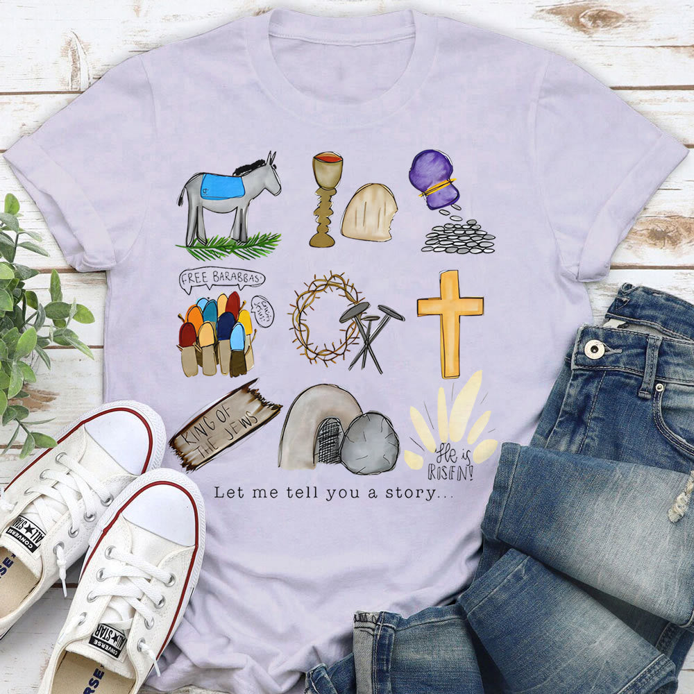Christianartworkshop Let Me Tell You a Story T-Shirt - Purple - 2XL - image 7
