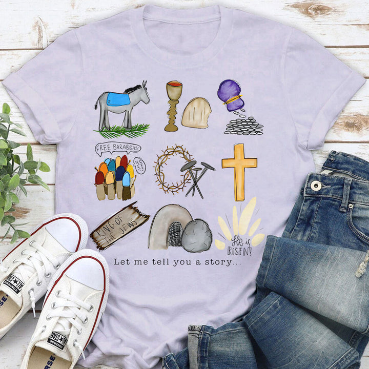 Christianartworkshop Let Me Tell You a Story T-Shirt - Purple - 2XL - image 7