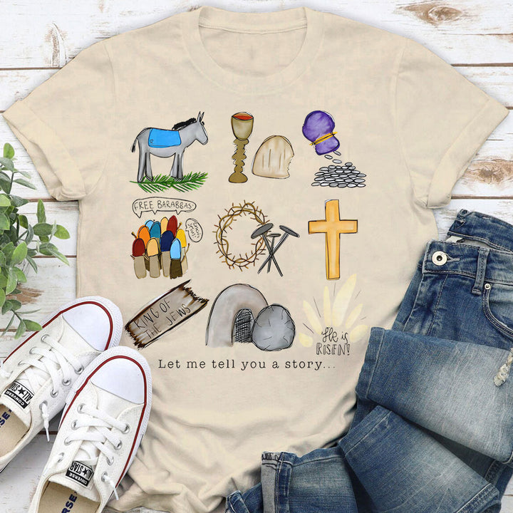 Christianartworkshop Let Me Tell You a Story T-Shirt - Beige - 2XL - image 8