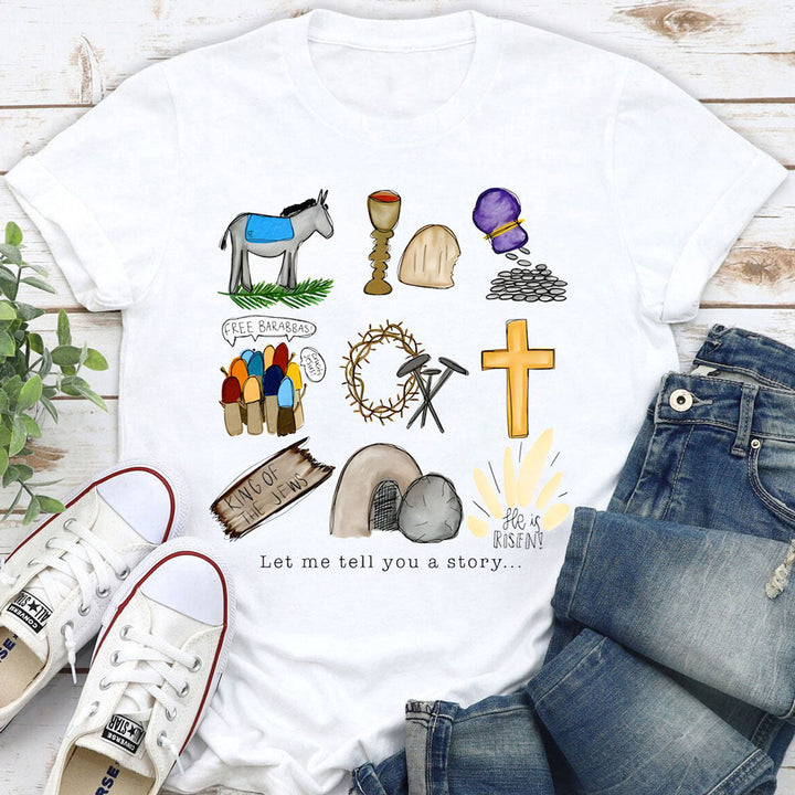 Christianartworkshop Let Me Tell You a Story T-Shirt - White - 2XL - image 0