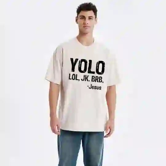 Christianartworkshop YOLO Christian Washed T-Shirt