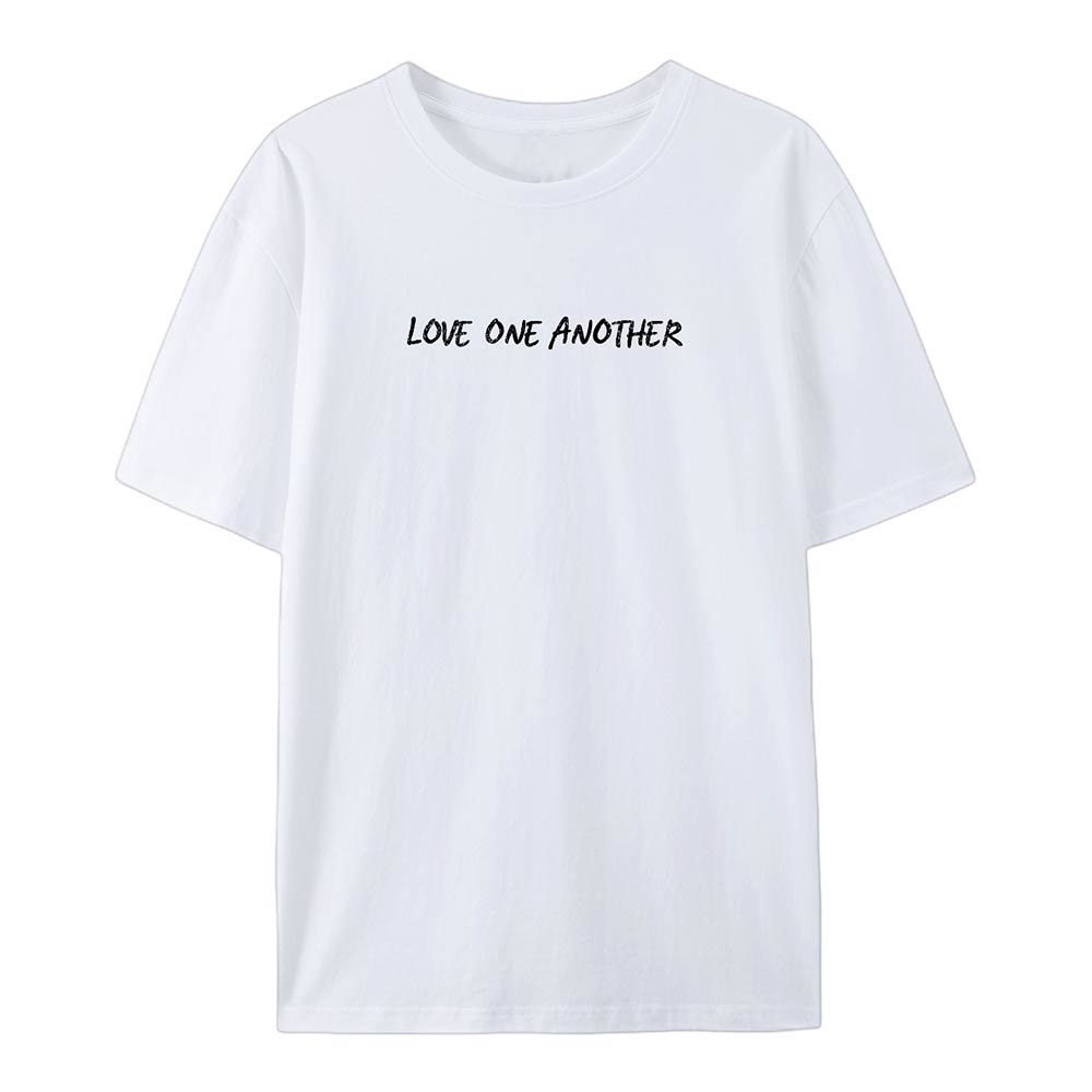 Christianartworkshop Love One Another Cotton T-Shirt