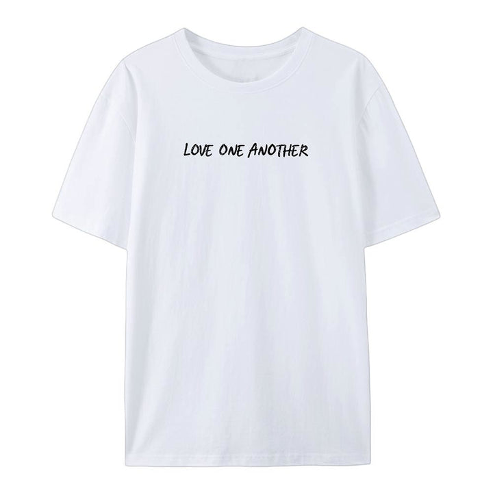 Christianartworkshop Love One Another Cotton T-Shirt