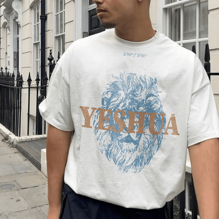 Christianartworkshop Yeshua Cotton T-Shirt