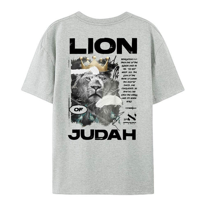 Christianartworkshop Lion Of Judan Cotton T-Shirt