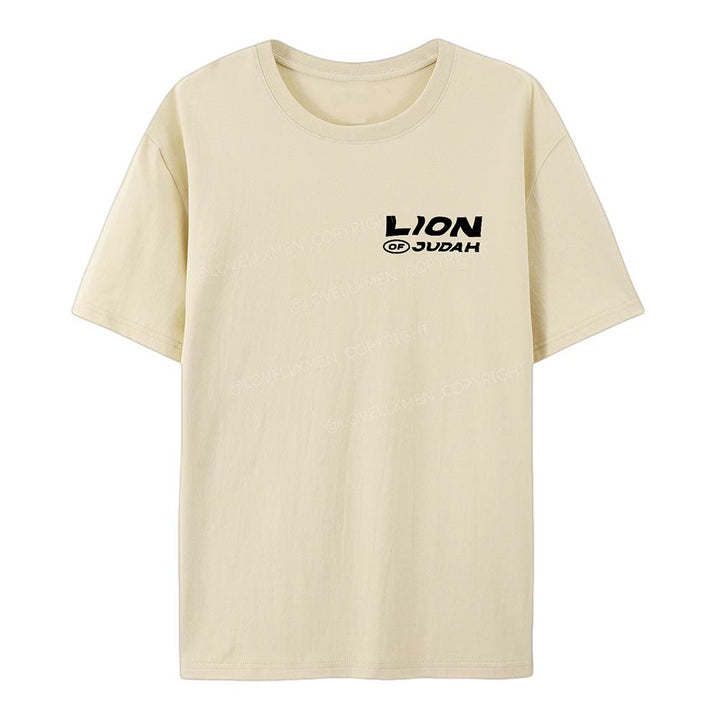 Christianartworkshop Lion Of Judan Cotton T-Shirt