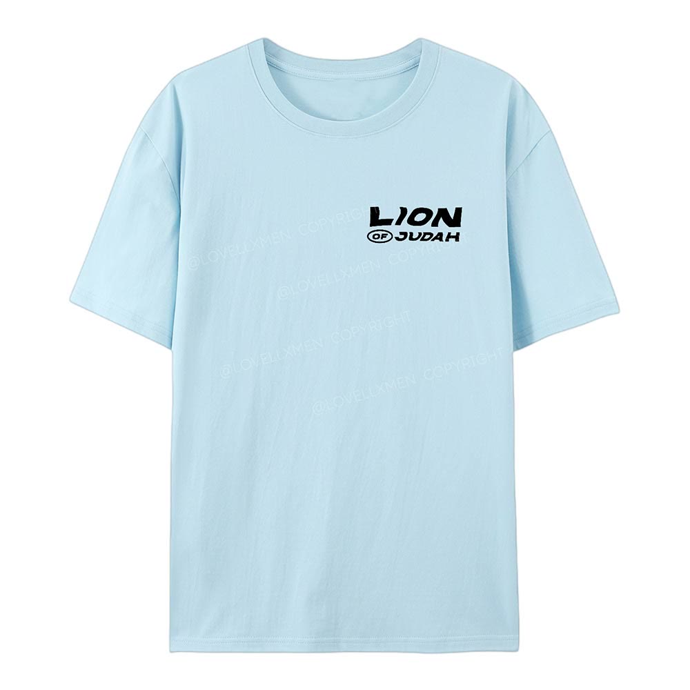 Christianartworkshop Lion Of Judan Cotton T-Shirt