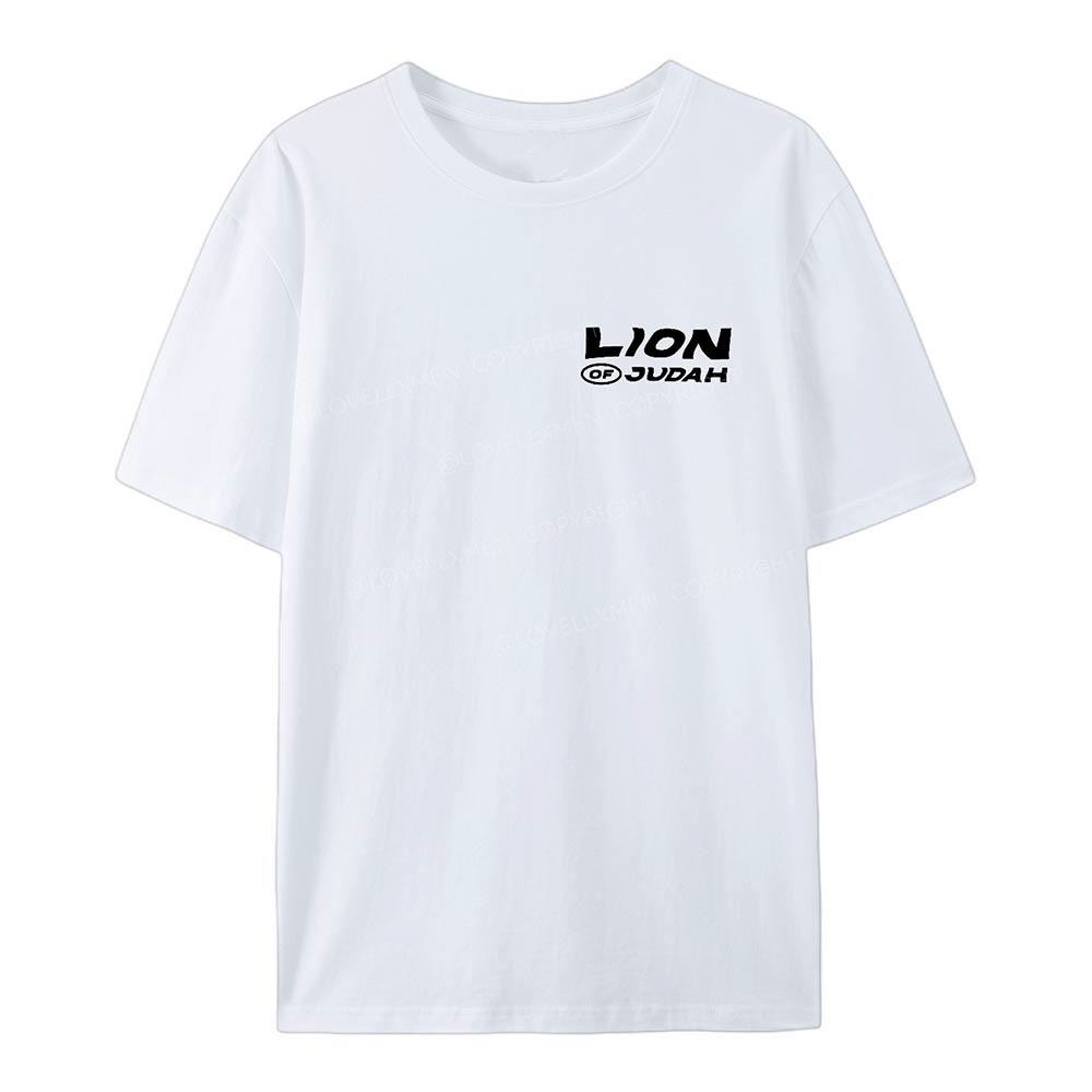 Christianartworkshop Lion Of Judan Cotton T-Shirt