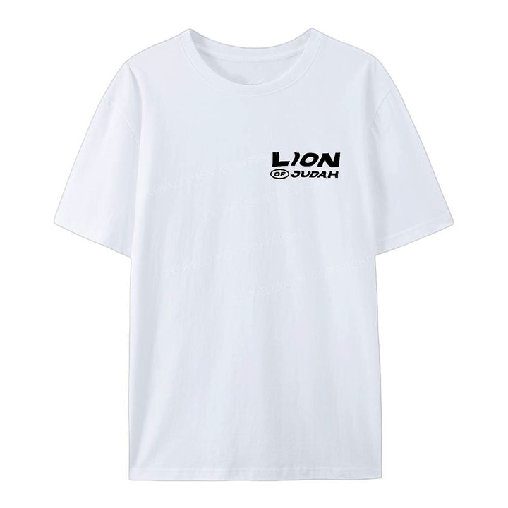 Christianartworkshop Lion Of Judan Cotton T-Shirt