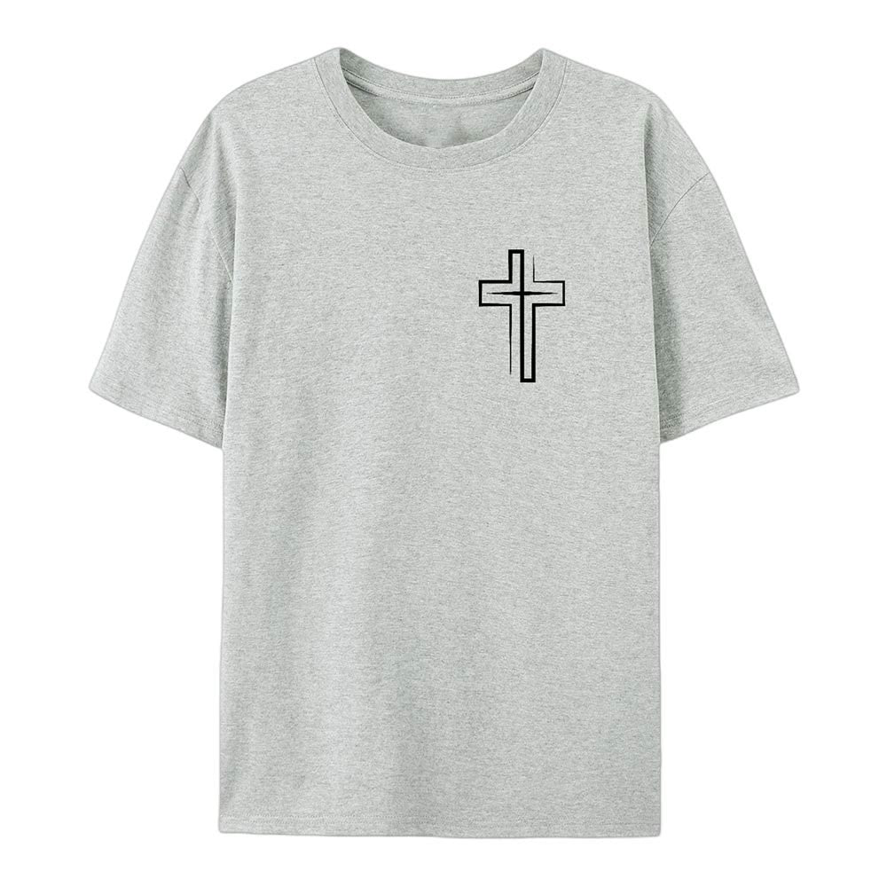 Christianartworkshop Saved By The Lord Cotton T-Shirt - image 24