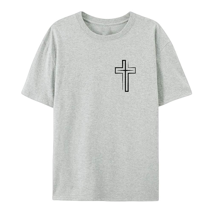 Christianartworkshop Saved By The Lord Cotton T-Shirt - image 24