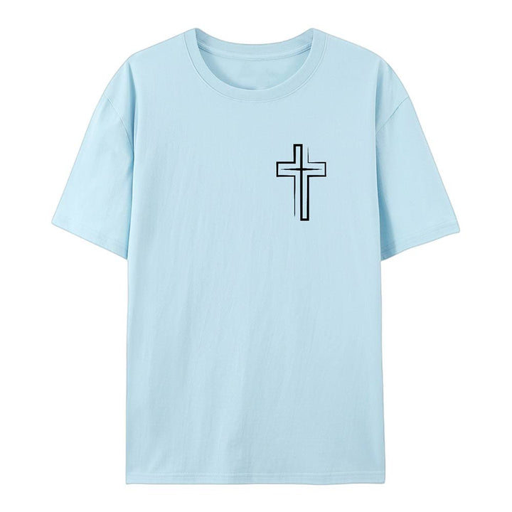 Christianartworkshop Saved By The Lord Cotton T-Shirt - image 21