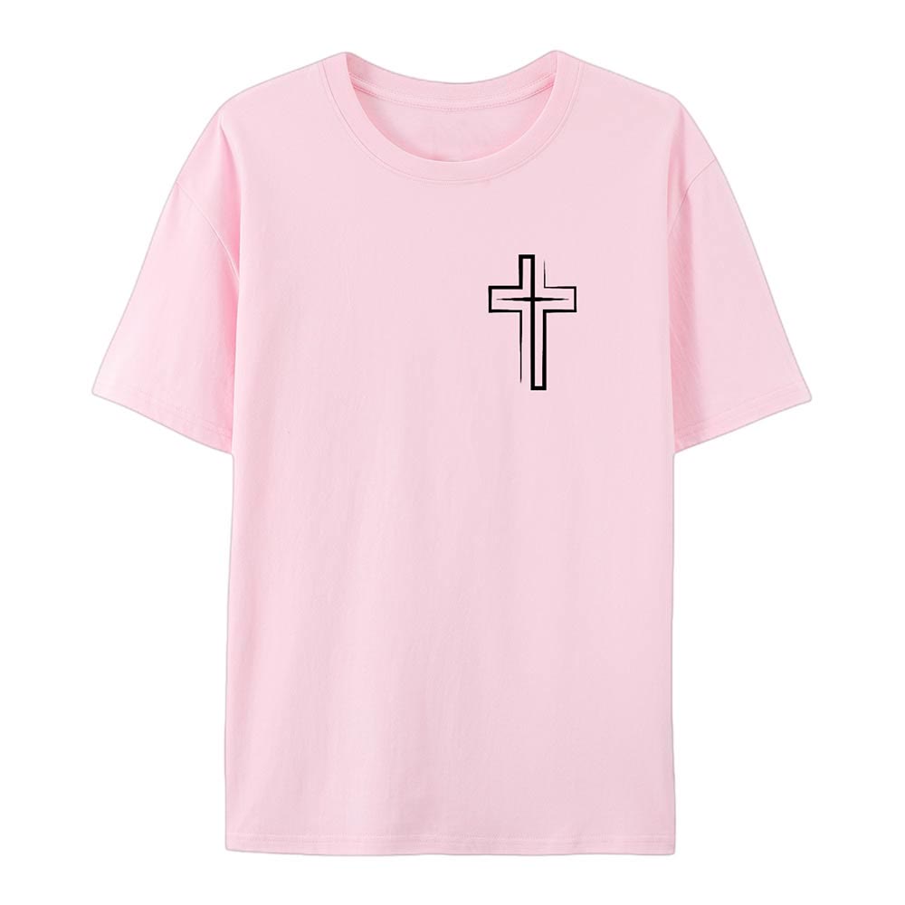Christianartworkshop Saved By The Lord Cotton T-Shirt - image 18