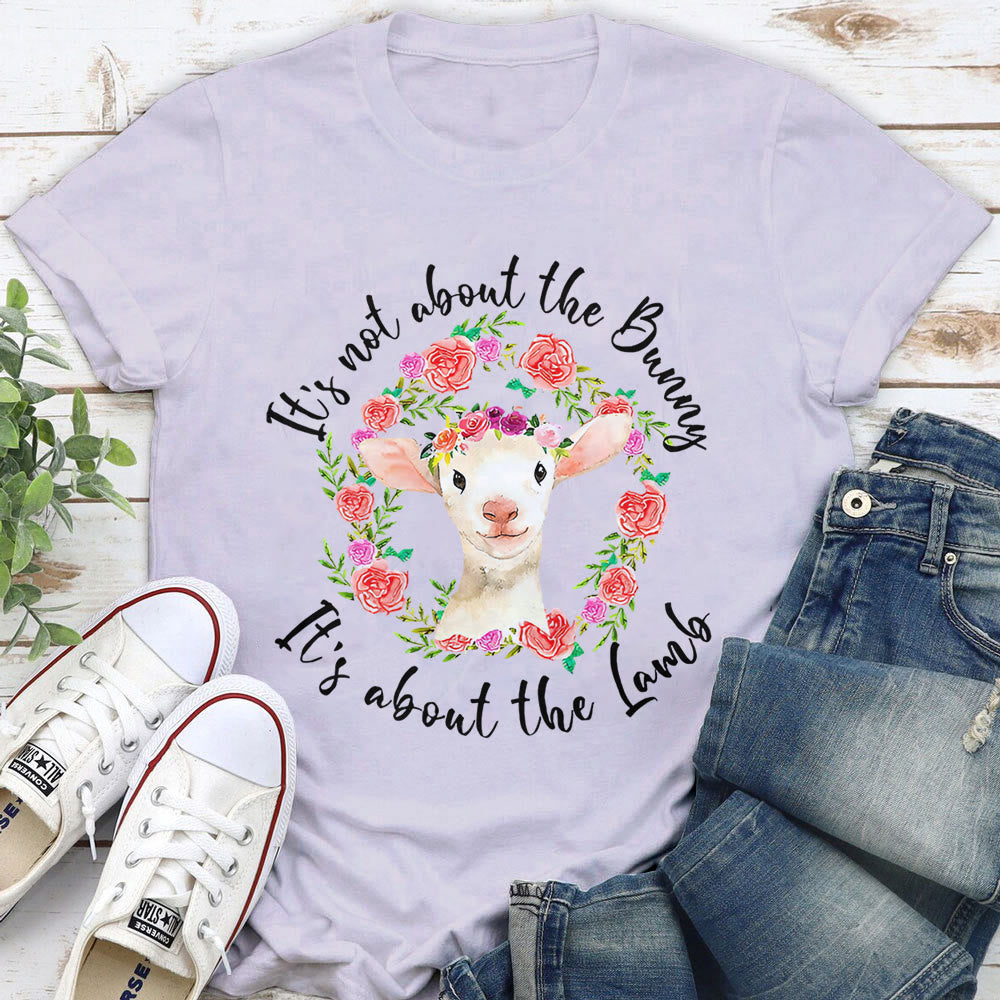 Christianartworkshop It's Not About the Bunny, It's About the Lamb T-Shirt - Purple - 2XL - image 7