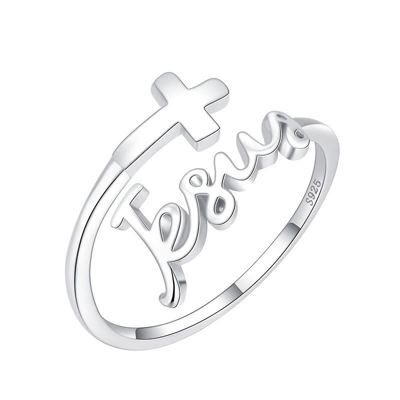 Christianartworkshop Jesus & Cross Ring: A Simple Yet Profound Testament of Faith