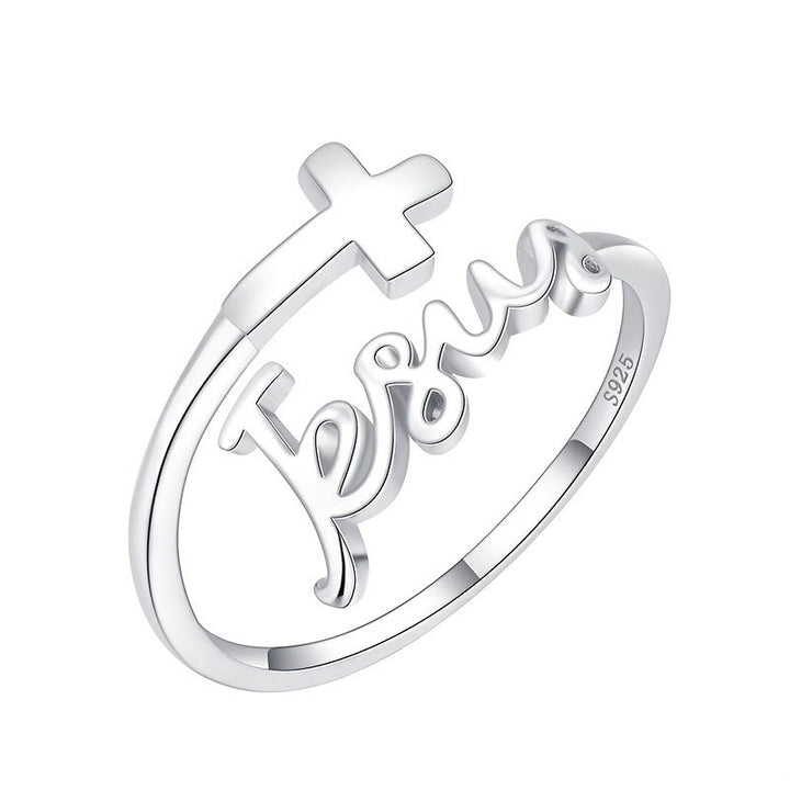 Christianartworkshop Jesus & Cross Ring: A Simple Yet Profound Testament of Faith