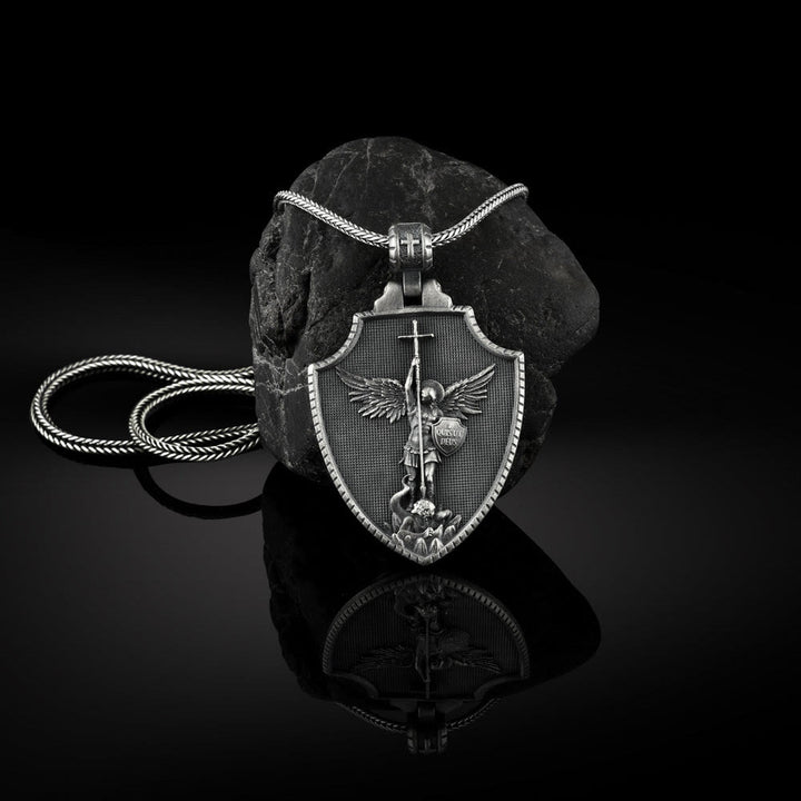 FREE Today: Archangel St. Michael Shield Necklace: A Guardian of Faith and Strength