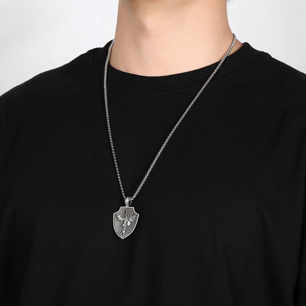 FREE Today: Archangel St. Michael Shield Necklace: A Guardian of Faith and Strength