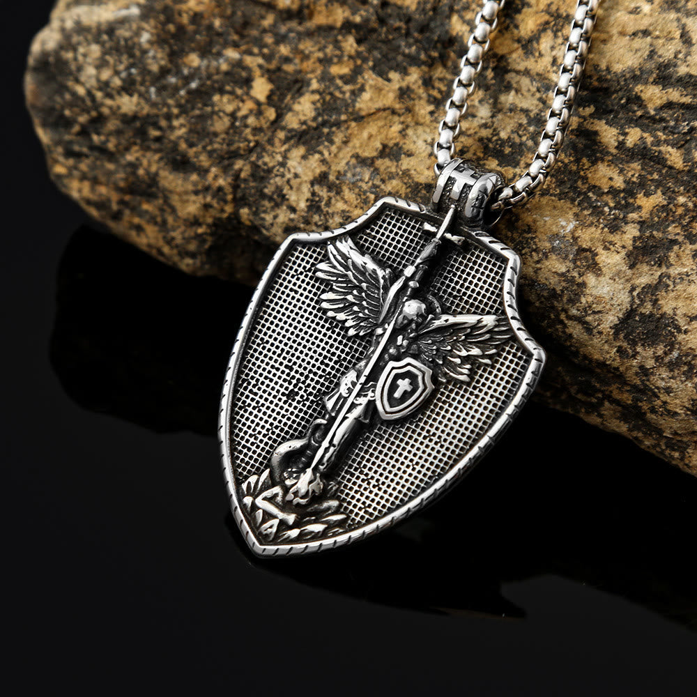 FREE Today: Archangel St. Michael Shield Necklace: A Guardian of Faith and Strength