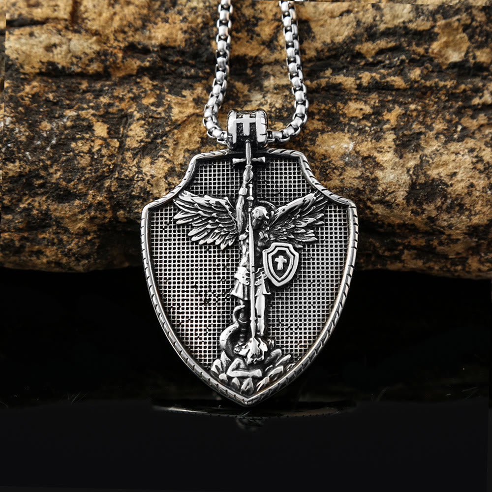 FREE Today: Archangel St. Michael Shield Necklace: A Guardian of Faith and Strength