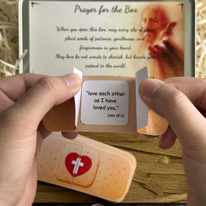 Christianartworkshop Jesus Cure You Band-Aid with Bible Verse Healing Gift