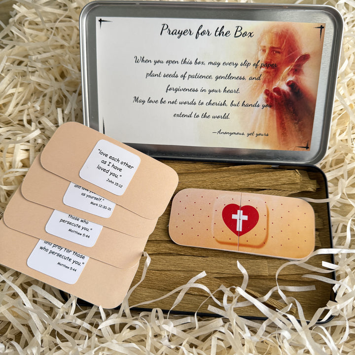 Christianartworkshop Jesus Cure You Band-Aid with Bible Verse Healing Gift