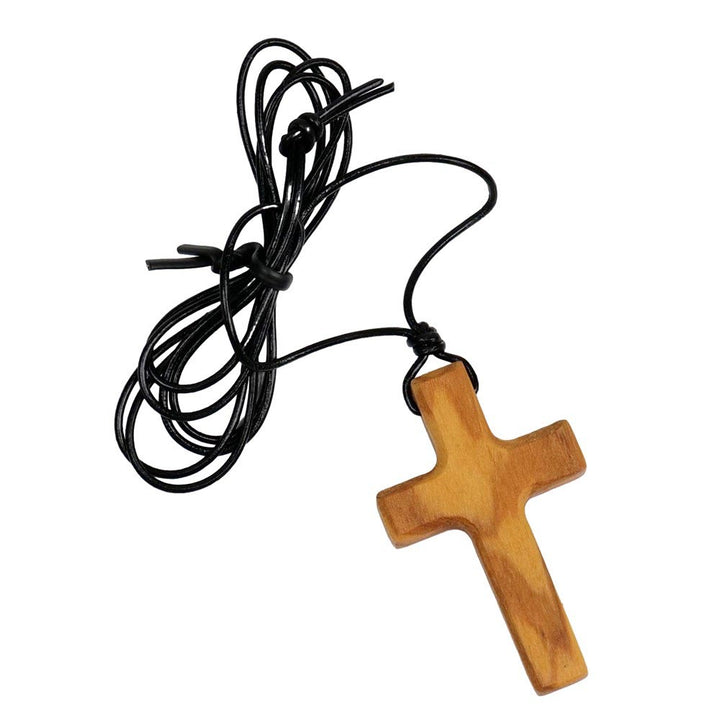 Christianartworkshop Handmade Olive Wood Cross Necklace: A Symbol of Faith and Craftsmanship