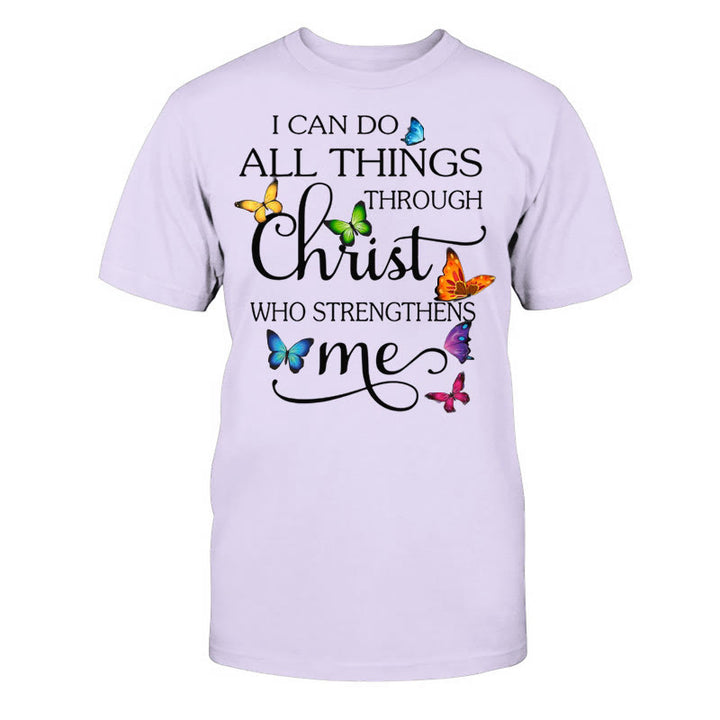 Christianartworkshop Empowered by Christ Unisex Cotton T-Shirt - Purple - 2XL - image 12
