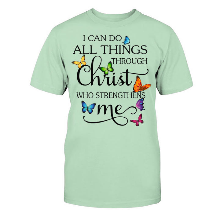 Christianartworkshop Empowered by Christ Unisex Cotton T-Shirt - Grass Green - 2XL - image 14