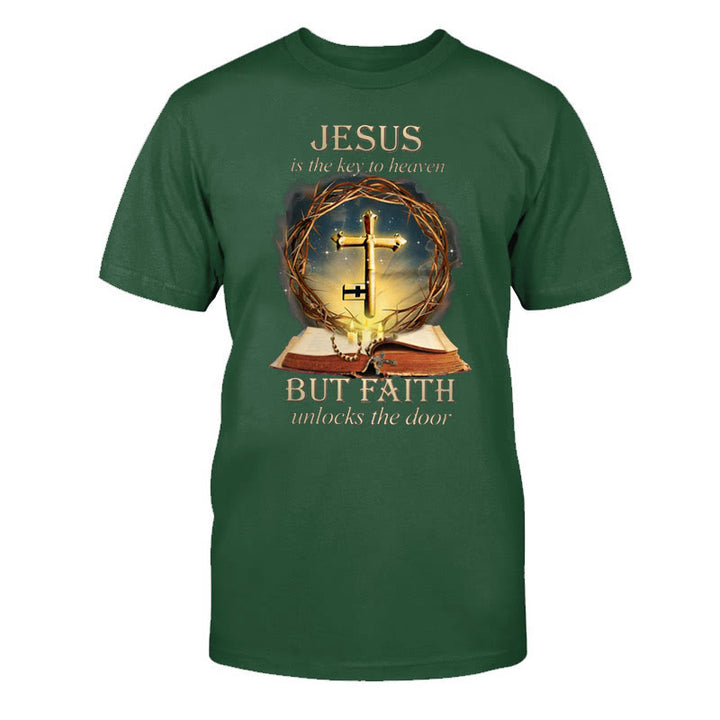 Christianartworkshop Key to Heaven Unisex Cotton T-Shirt