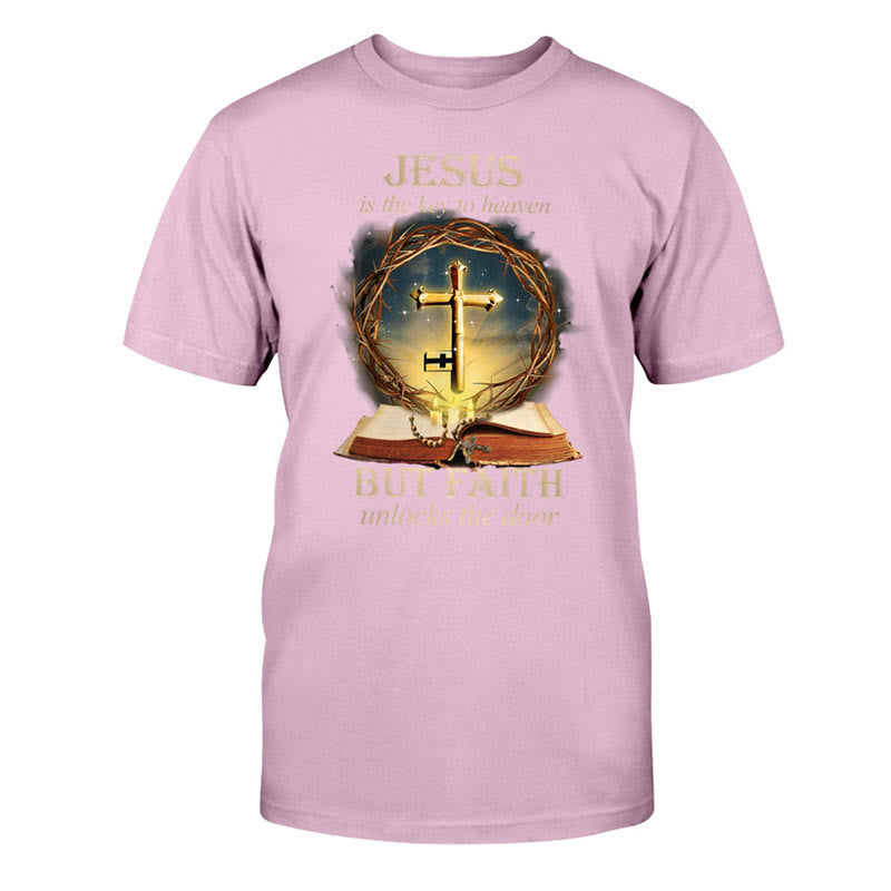 Christianartworkshop Key to Heaven Unisex Cotton T-Shirt