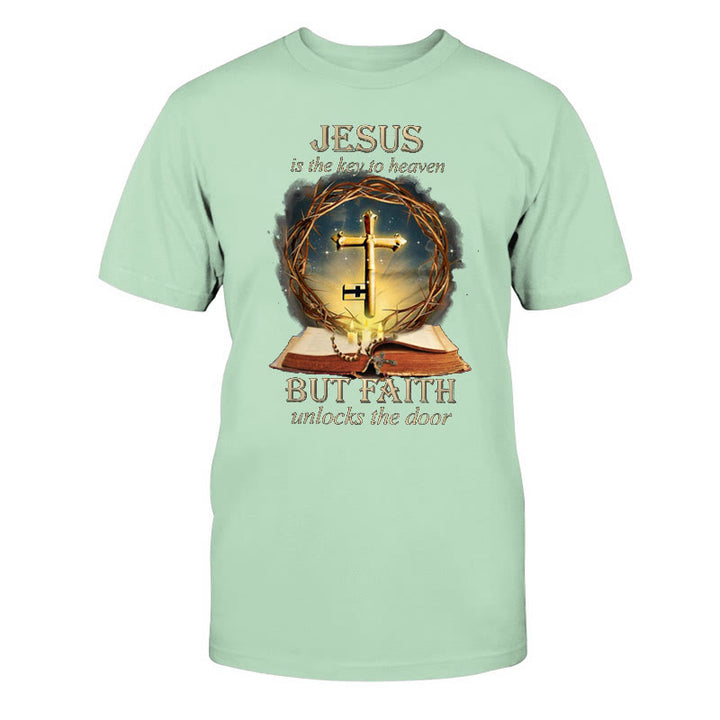 Christianartworkshop Key to Heaven Unisex Cotton T-Shirt