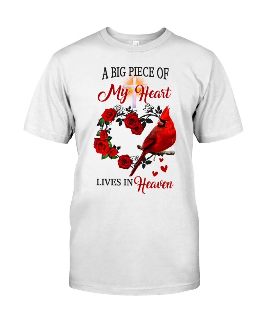 Christianartworkshop Jesus A Big Piece Of My Heart Lives In Heaven Classic T-Shirt