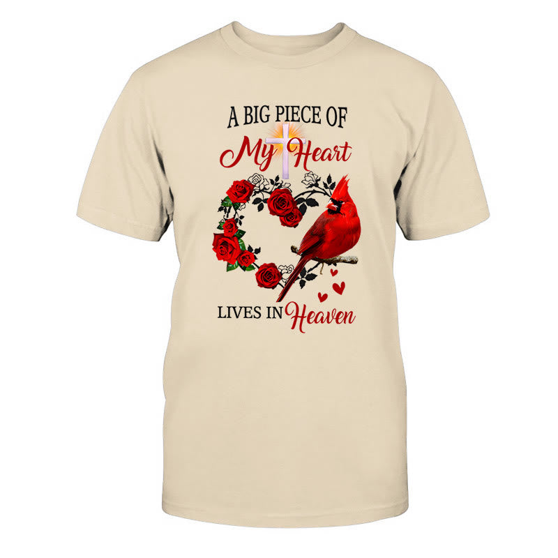 Christianartworkshop Jesus A Big Piece Of My Heart Lives In Heaven Classic T-Shirt