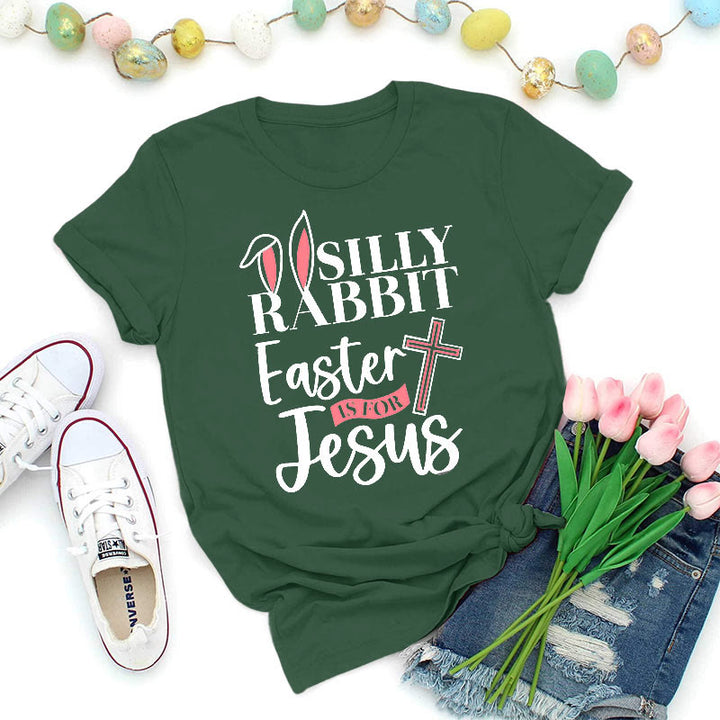 Christianartworkshop Silly Rabbit Easter Is For Jesus Shirt