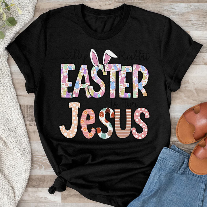 Christianartworkshop Easter is for Jesus, Marshmallow Bunnies T-Shirt