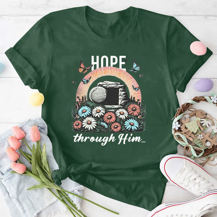 Christianartworkshop Hope Thought Him Christian T-Shirt