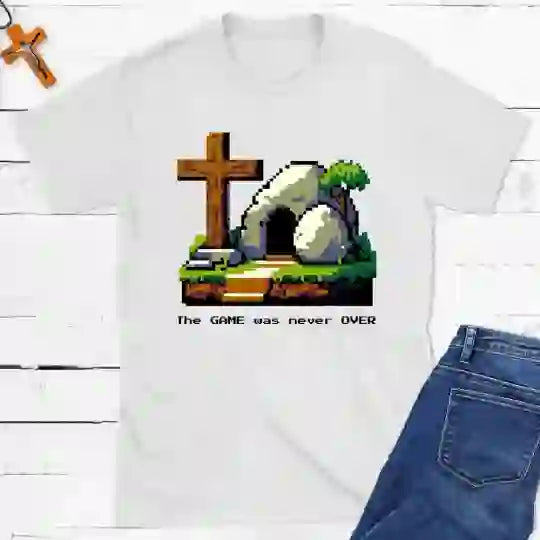 Christianartworkshop The Game Was Never Over Christian T-Shirt - White - 2XL - image 2