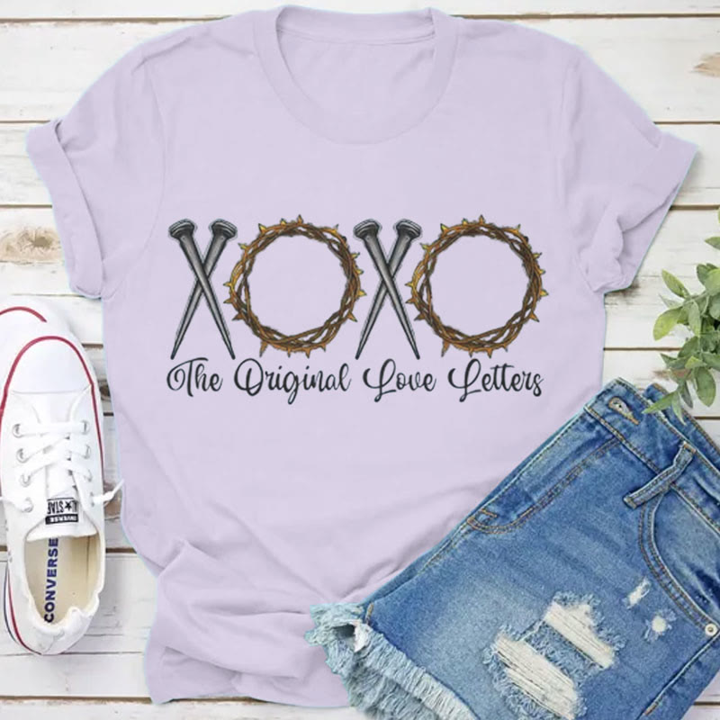 Christianartworkshop XOXO The Original Love Letters T-Shirt - Purple - 2XL - image 9